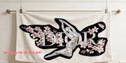 Dior Sakura Robot Art Flannel Throw Blanket D187
